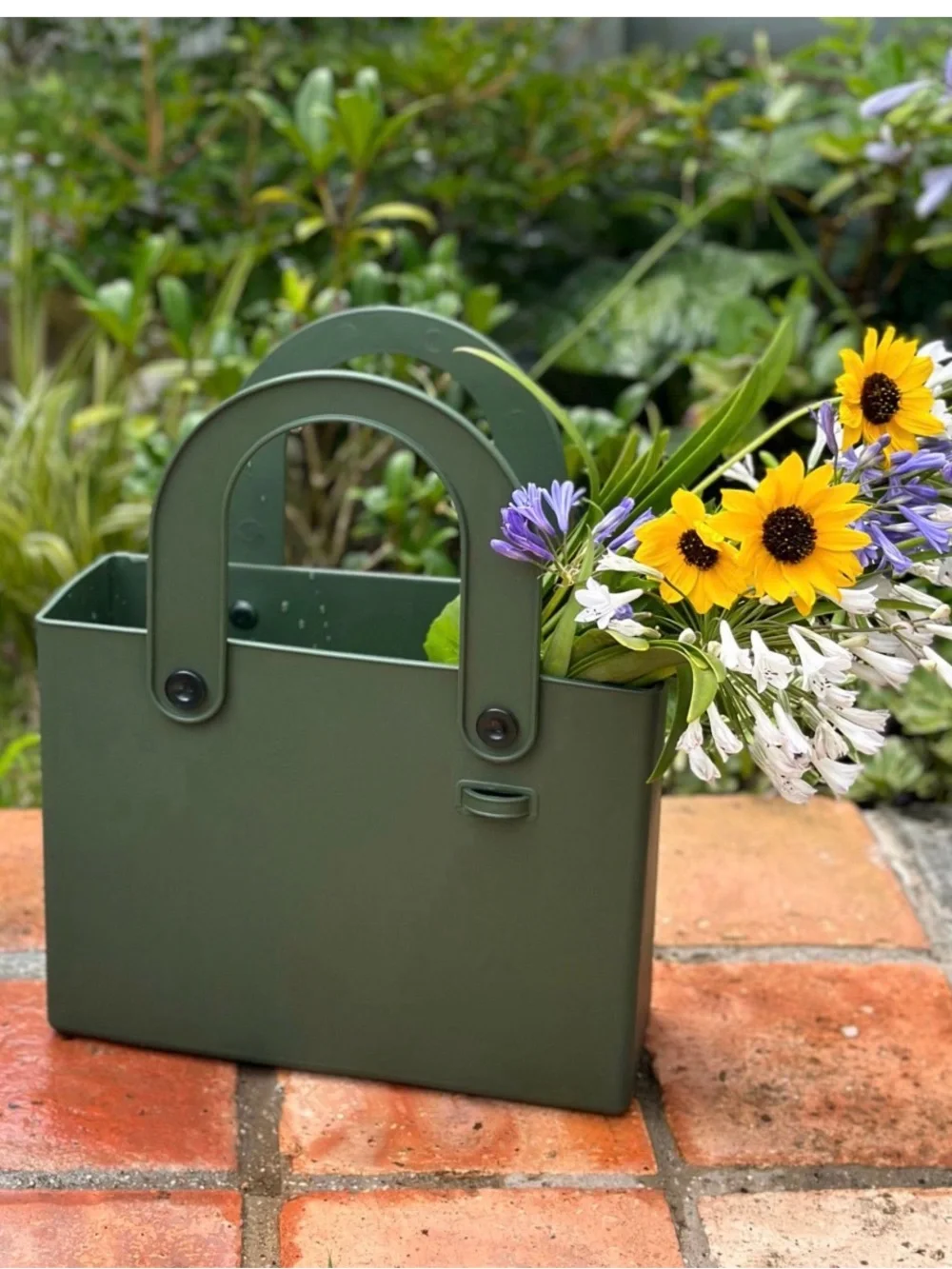 Hachiman Garden Tool Tote in Olive Green. New - Picture 2 of 6
